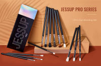 Jessup - Juego de brochas para maquillaje de ojos, profesional, para difuminar ojos, sintéticas, para sombras, pliegues, lápiz ahumado, T338 - details 0