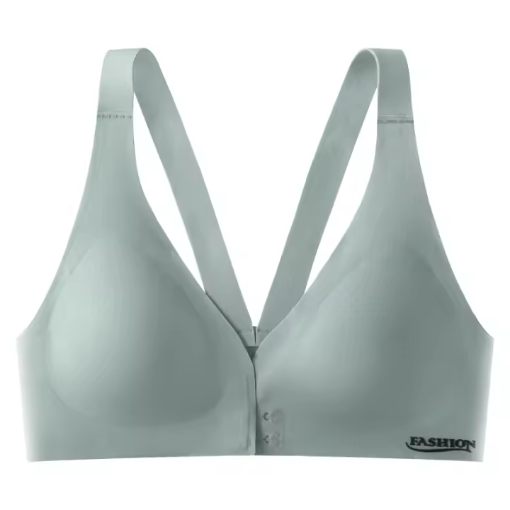 Sujetador de talla grande con hebilla frontal, ropa interior ajustable, Sexy, hermosa espalda, cómoda, pechos fruncidos, Sujetador deportivo transpirable - 1