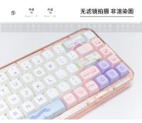 Sanrio-teclas Cinnamoroll de 144 teclas Pbt Xd, sublimación de tinte Aheight para adaptación a 61, 64, 68, 75, 84, 87, 98, 104, Teclado mecánico de regalo - details 5