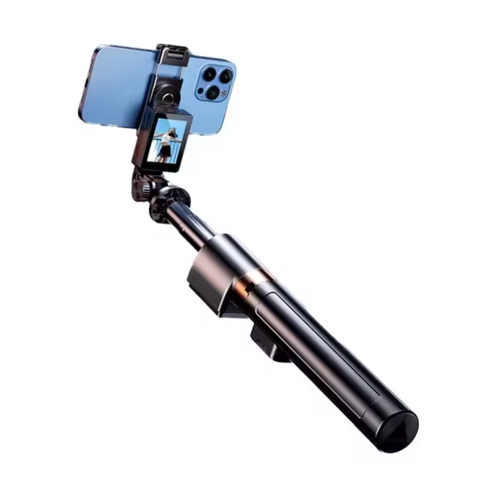 Trípode Telescópico Portátil, Diseño Ligero, Altura Ajustable, Palo para Selfies, Base Estable, 360° ° Soporte de Control Remoto Giratorio - 1