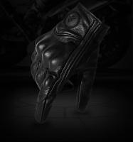 Guantes de cuero Real para motocicleta, impermeables, a prueba de viento, cálidos, transpirables, táctiles, para invierno y verano - details 25