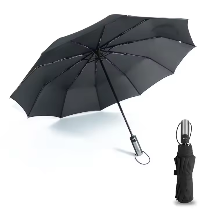 Paraguas automático plegable a prueba de viento, paraguas de lluvia, paraguas de lujo - 1