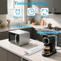 Enchufe Inteligente BORUIDAPLS Matter EU de 16A, Compatible con Google Home, HomeKit, Siri, SmartThings, Control Remoto por Voz, Control Independiente, Enchufe Multi-Puerto - details 3