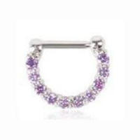 Aros de circonia aaa de 16G para mujer, piercing para la nariz, color plateado, joyería para el cuerpo, piercing para el pezón y el tabique falso - details 8