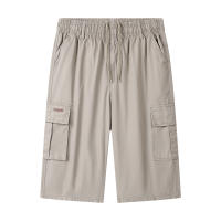 Pantalones Cargo Cortos de Algodón para Hombres CHAIFENKO Ajuste Regular, Múltiples Bolsillos, Transpirables para Verano al Aire Libre - details 1