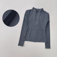 Abrigo Deportivo para Mujer Chaqueta de Yoga de Terciopelo Ajustada, Manga Larga, Calentador, Para Correr, Pilates, Fitness - details 7