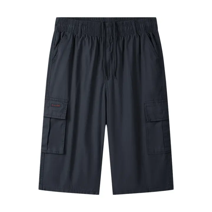 Pantalones Cargo Cortos de Algodón para Hombres CHAIFENKO Ajuste Regular, Múltiples Bolsillos, Transpirables para Verano al Aire Libre - 1