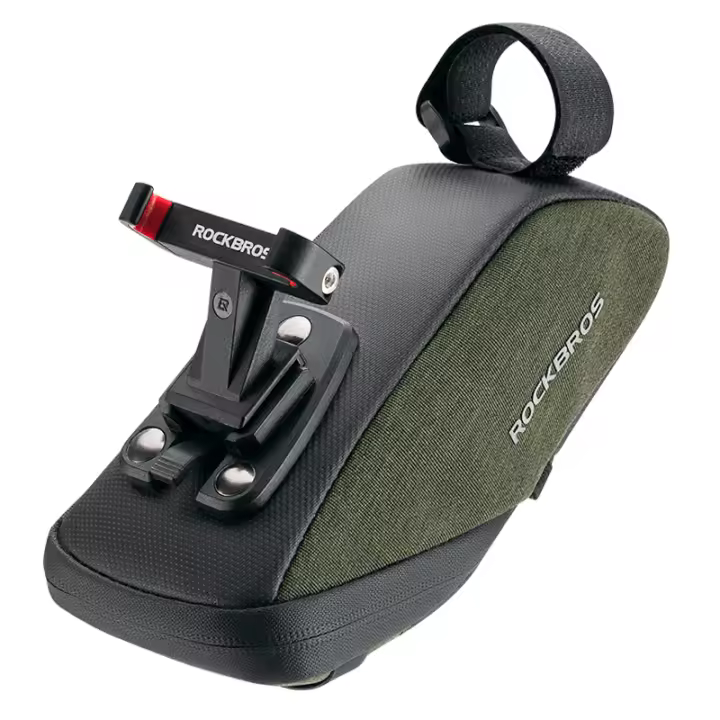 Bolsa de Sillín de Bicicleta ROCKBROS Portátil Impermeable Bolsa de Cola de Ciclismo MTB Bicicleta de Carretera Bolsa de Almacenamiento con Guardabarros Material Poliéster Cierre de Cremallera - 1