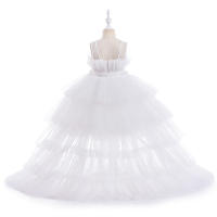 Summer Pink Trailing Lace Baby Girl Dress Toddler 1st Birthday Party Princess Dresses for Girl Formal Puffy Wedding Gown Vestido - details 21