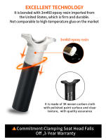 TOSEEK Carbon Seatpost 27.2/30.8/31.6mm Matte Black MTB/Road Bike Seat Post Offset 0mm Bicycle Seat Post Length 400mm Bike Parts - details 10
