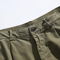 Men Summer Side Pockets Cargo Shorts Solid Color Leisure Outdoors Hiking Motion New Fashion Comfort Cotton Short Trousers Men - details 7