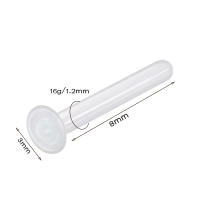 Piercing para la nariz con forma de I & L, tachuelas invisibles para el cartílago de la nariz, transparente, azul claro, 8/10/12mm, 2 piezas - details 3