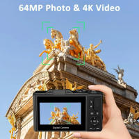 Cámara Digital 64MP Grabación de Video 4K Vlogging Pantalla Flip de 3" Zoom Digital 18X - details 5
