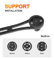 Soporte de ordenador de bicicleta de carbono, cronómetro, velocímetro, soporte de montaje para Garmin, Cateye, Bryton, Gopro, so - details 3