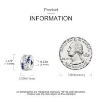 Encantos de Serie Zirconia de Plata Esterlina S925 100% Real para Mujeres Joyería Fina de Cumpleaños Ajuste a Pulsera y Bangle de 3mm - details 38