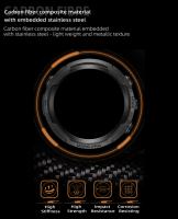 Reloj de Deporte Exterior NORTH EDGE MARS PRO para Hombres con Caja de Fibra de Carbono Compás Altímetro Barómetro Temperatura 50M Impermeable Color Negro Material del Correa Silicona - details 3