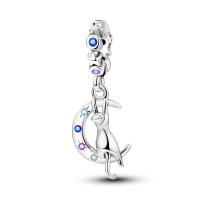 Colgante de la serie de estrellas y lunas para mujer, collar de pulsera DIY, cuentas de plata de ley 925, joyería fina colgante, cumpleaños Gi - details 23
