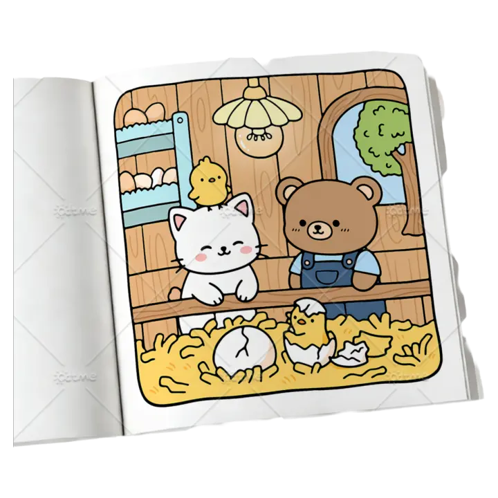 Libro De Colores Para Adultos Con Animales FURRY ANIMALES Actividades Diarias Cómodas Para Relajarse (Colección Cozy Spaces) - 1
