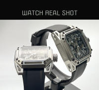 Reloj Mecánico para Hombres NORTH EDGE SPACE X Resistente al Agua 100M para Deportes al Aire Libre y Natación con Correa de Goma y Vidrio Mineral Movimiento Mecánico Color Negro - details 10