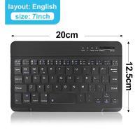 Miniteclado inalámbrico Bluetooth para ordenador portátil, tableta, teléfono, Ipad, teclado recargable para juegos, Android, iOS, Windows - details 10