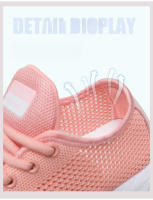 Zapatos deportivos de moda de las mujeres hueco transpirable deportes zapatos casuales bajo fondo suave de malla zapatos para correr - details 6