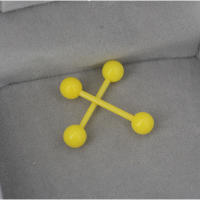 2 unids/lote de piercing de estilo indio luminoso, 1,6x19x6mm, piercing de lengua de barra recta, joyería corporal acrílica de calibre 14, anillo tragus - details 13