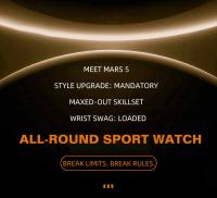 NORTH EDGE MARS5 Reloj para hombre Reloj deportivo original para exteriores Monitorización de frecuencia cardíaca y oxígeno en sangre Reloj deportivo digital resistente al agua hasta 50 m Compatible con sistemas Android e IOS - details 1