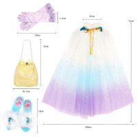 Falda de tutú para niña pequeña, falda de princesa para fiesta de baile, capa de tul arcoíris, accesorios de vestir - details 5