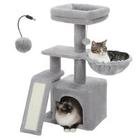 Árbol para gatos pequeño 2 en 1 con poste rascador, rascadores para gatos, condominio para gatitos, accesorios para gatos - details 14