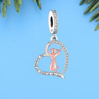 Cuentas de plata 925 con forma de corazón, accesorio con certificado de graduación, compatible con pulsera FINA Original, regalo de joyería de Graduación - details 3