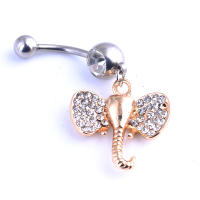 Piercing de acero quirúrgico para el ombligo, piercing para ombligo, ombligo, nombril, joias, ouro, 1 ud. - details 4