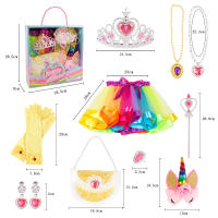 Falda de tutú para niña pequeña, falda de princesa para fiesta de baile, capa de tul arcoíris, accesorios de vestir - details 1