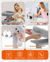 Árbol para gatos pequeño 2 en 1 con poste rascador, rascadores para gatos, condominio para gatitos, accesorios para gatos - details 5