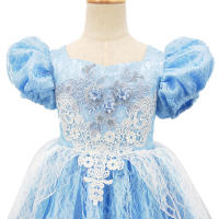 Disfraz de Cenicienta para niña, traje de princesa para fiesta de Halloween, Navidad, cumpleaños, boda, vestido bordado - details 20