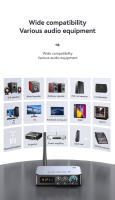 Transmisor y receptor de Audio M9 Pro, Bluetooth 5,1, NFC/3,5mm AUX/RCA/USB u-disk/TF/6,5 Mic/FM Radio DSP, adaptador inalámbrico de música HIFI - details 32
