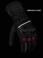 Guantes impermeables para motocicleta, resistentes al viento, reflectantes, antideslizantes, táctiles, largos, cálidos, Invierno - details 9