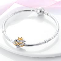 Encantos de Serie Zirconia de Plata Esterlina S925 100% Real para Mujeres Joyería Fina de Cumpleaños Ajuste a Pulsera y Bangle de 3mm - details 2