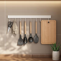 Perchero de Cocina Sin Agujeros Montado en la Pared Alturas de 20/30/40/50CM para Almacenamiento de Cocina y Baño - details 1