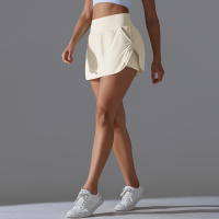 Falda de Yoga Hamidou Secado Rápido, Elasticidad, Doble Capa, Color Sólido para Tenis, Correr, Actividades Deportivas - details 24