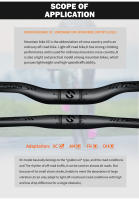 TOSEEK Mtb Carbon Handlebar Bicycle Handlebar 31.8*580-720/740/760mm Matt Black Handlebars For Mountain Bike Accessories - details 8