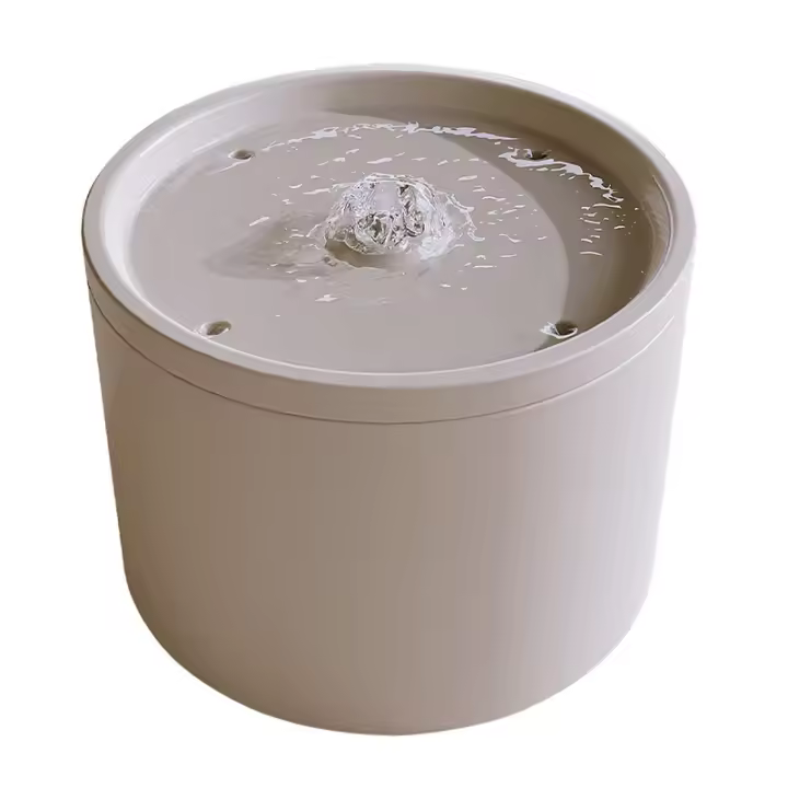 Dispensador de agua automático de cerámica para gatos, tazón de cerámica para gatos, filtración circulante, fuente de agua inteligente para gatos, tazón para perros, suministros para mascotas - 1