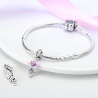 Encanto de Plata Esterlina S925 Unicornio Floral Mariposa Para Pulsera Original de 3mm Joyería Fina de Cumpleaños para Mujeres Regalo de Piedra Principal de Zirconio - details 29