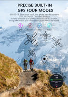 North Edge Cross Fit3 GPS reloj amoled screen Compass barómetro altímetro 50m impermeable - details 4