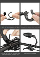 ROCKBROS-par de espejos retrovisores ajustables para manillar, Reflector de visión trasera de amplio alcance, accesorios para bicicleta - details 17