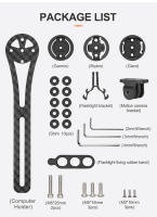 Soporte de ordenador de bicicleta de carbono, cronómetro, velocímetro, soporte de montaje para Garmin, Cateye, Bryton, Gopro, so - details 7
