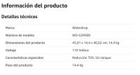 Waterdrop G3P600 Sistema de Ósmosis Inversa, Certificado NSF/ANSI 58 y 372, Sistema de Filtrado de Agua por Ósmosis Inversa, Reducción de TDS, 600 GPD, 2:1 puro a Drenaje, Grifo LED Inteligente - details 10
