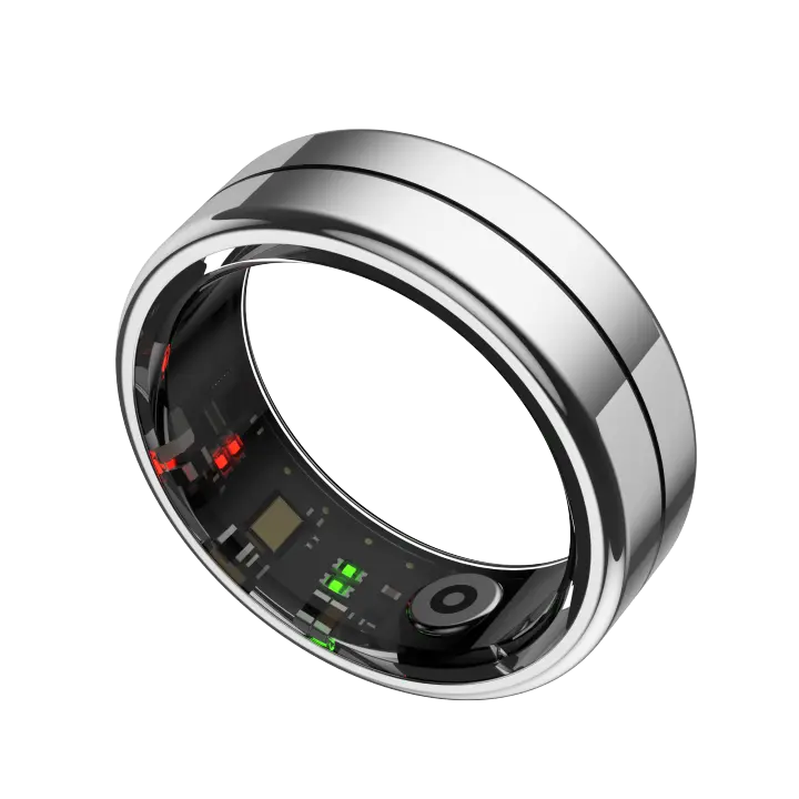 Anillo Inteligente SANLEPUS R04 para Monitoreo de Salud y Ejercicio | Monitor de Actividad (Pasos, Calorías, Sueño, Estrés) | Aplicación QRing | Compatible con iPhone/Android/Xiaomi - 1