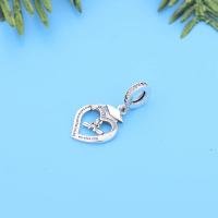 Cuentas de plata 925 con forma de corazón, accesorio con certificado de graduación, compatible con pulsera FINA Original, regalo de joyería de Graduación - details 1