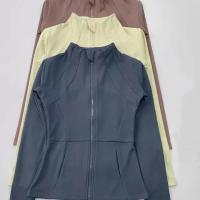Abrigo Deportivo para Mujer Chaqueta de Yoga de Terciopelo Ajustada, Manga Larga, Calentador, Para Correr, Pilates, Fitness - details 0