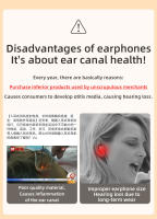 -auriculares inalámbricos con Clip para la oreja, cascos de conducción de aire con Bluetooth 5,3, Auriculares deportivos con micrófono para juegos y música - details 1